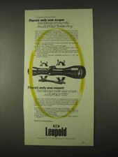 1974 Leupold Scope and Mounts