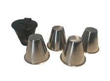 VINTAGE 4 x ACORN STAINLESS