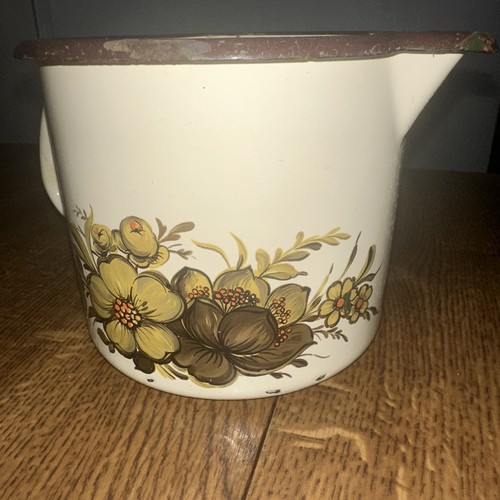 Vintage enamel spouted - vintage,
