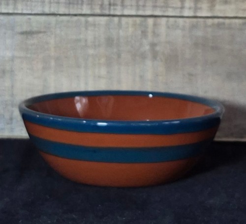 Rustic terracotta ceramic bowl