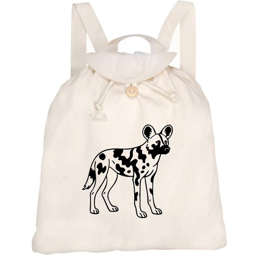 African wild dog canvas - dog',