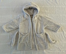 Cosy Grey Baby Dressing Gown