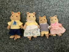 Vintage rare discontinued Sylvanian families Kitsune Slydale Honey Fox family