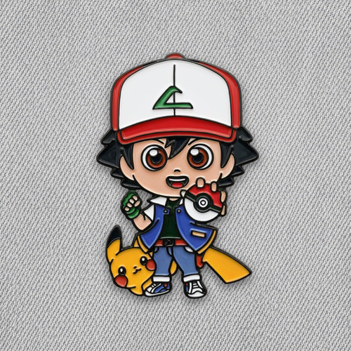 Pokemon ash pikachu - &, enamel