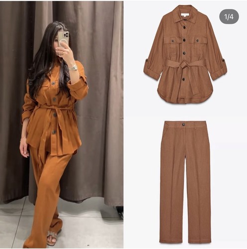 Zara linen blend safari - zara,