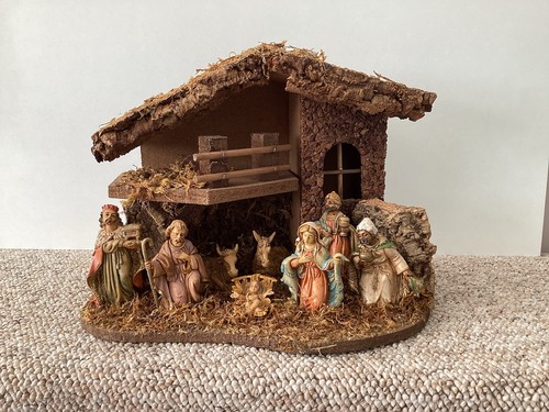 Vintage nativity set with - vintage, 8