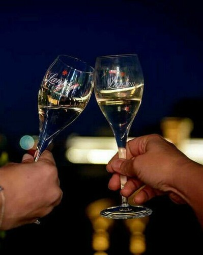 Lanson champagne flutes 2 - x,