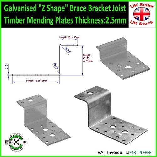 Galvanised shape brace - shape",
