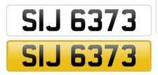 * SIJ 6373 * DATELESS CHERISHED PERSONAL PRIVATE REGISTRATION NUMBER PLATE SI SJ