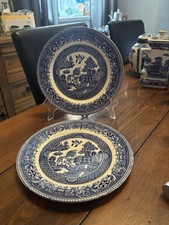 Crown Clarence Willow Pattern Plates