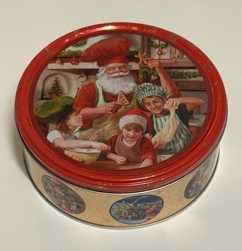 Christmas cookie tin - cookie,