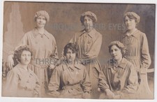 Original photo postcard WW1 Canary girls munition factory workers