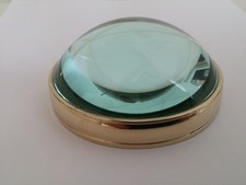 Vintage desk 5x Magnifying Glass, brass, for Reading and Close work