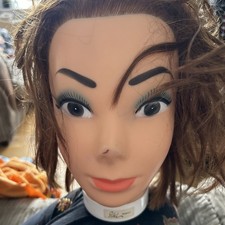 Hair Salon Practice Training Head Hairdressing  + Clamp short 