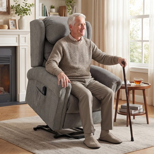 Power lift recliner - recliner, with