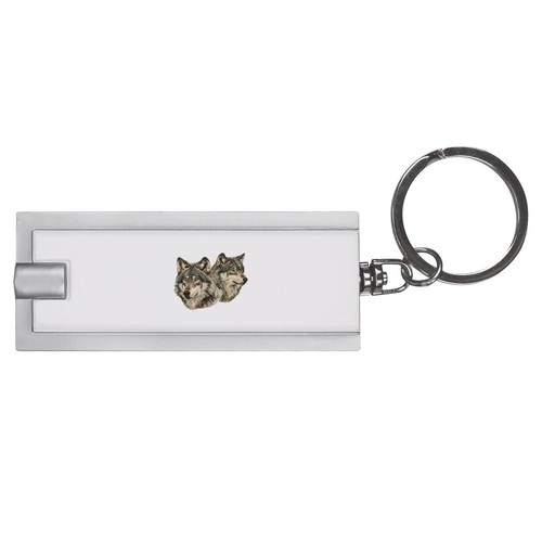 Wolf couple led - 'wolf, keyring