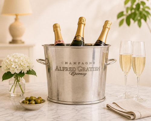 Nickel plate champagne bucket - nickel,