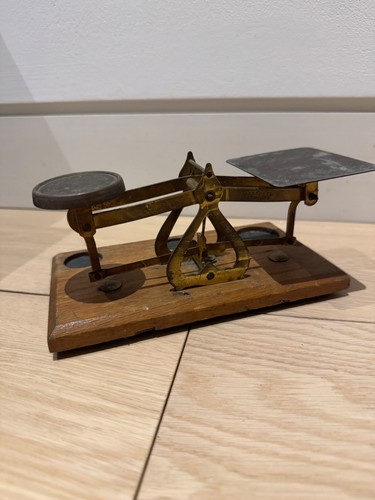 Antique english brass postal - antique,
