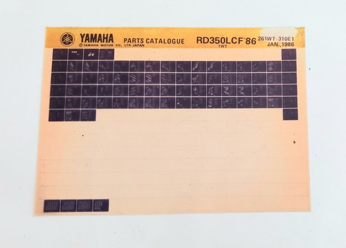 Yamaha rd350lcf 1wt spare - yamaha, 86