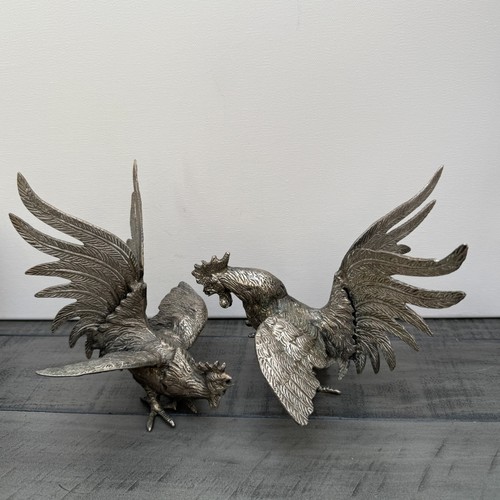 Vintage pair silver metal - vintage,