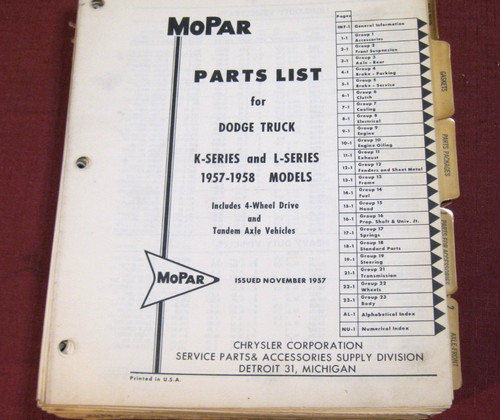 Original mopar 1957 - mopar, 1957-1958