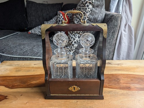 Antique tantalus with original - antique,
