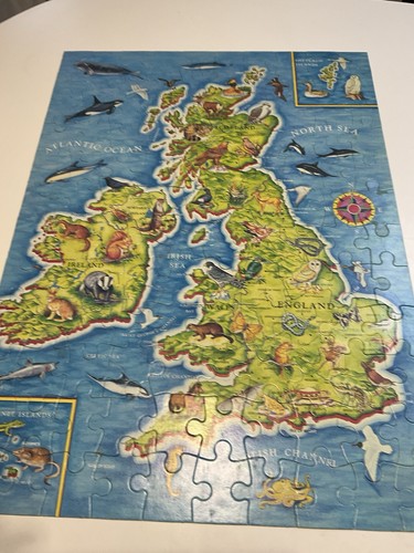 Puzzle mates british isles map - british,