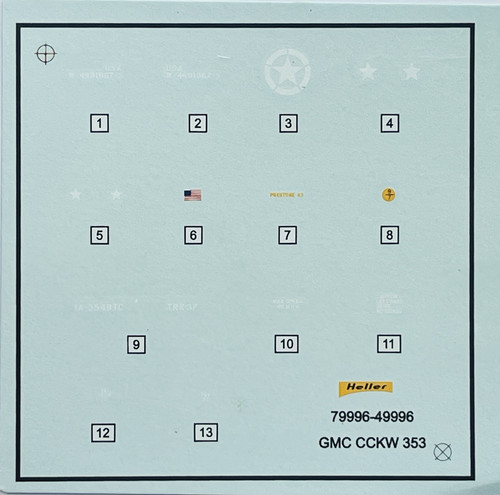Decals gmc cckw - 353, heller