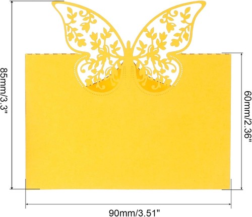 Pack butterfly place card - 25,