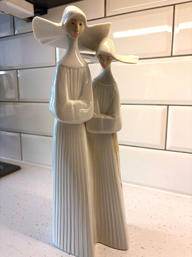 Lladro two nuns figurine 4611 - lladro,
