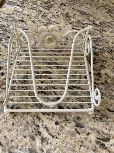 Napkin holder cream metal - napkin,
