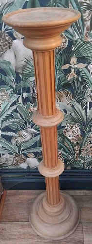 Large wooden plant stand - wooden,