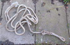 Old nylon boat rope with - , loops