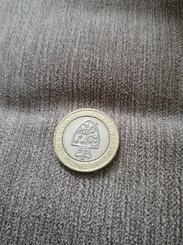 Two pound coin - £2, anniversary