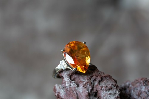 Padparadscha colour quartz - colour, &
