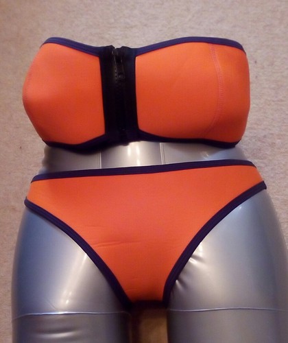 Womens black orange neoprene - womens, black/orange