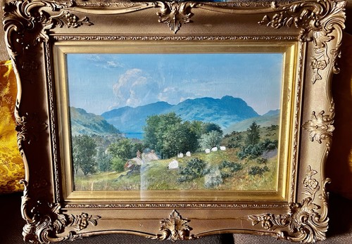 Scottish landscape oil - landscape,