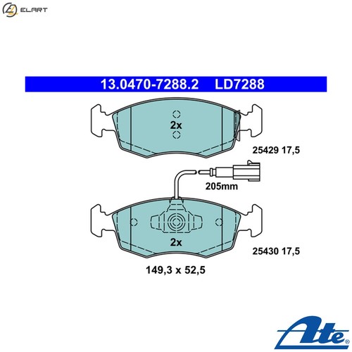 Brake pad set - brake,