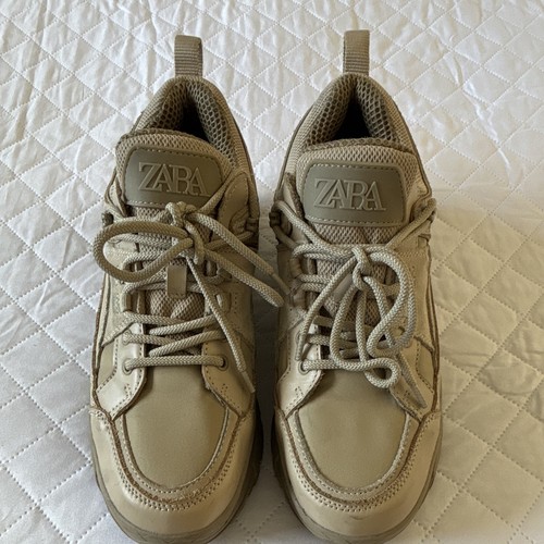 Zara beige low top - beige,