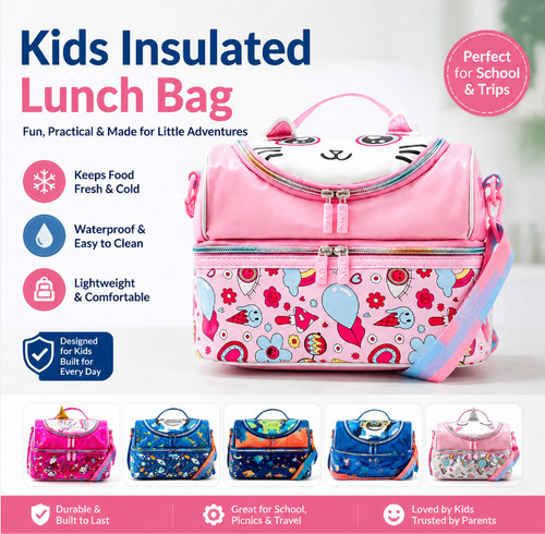 Kids insulated lunch - kids, bag