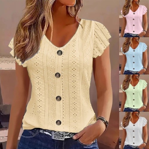 Ladies button neck shirts - ladies,