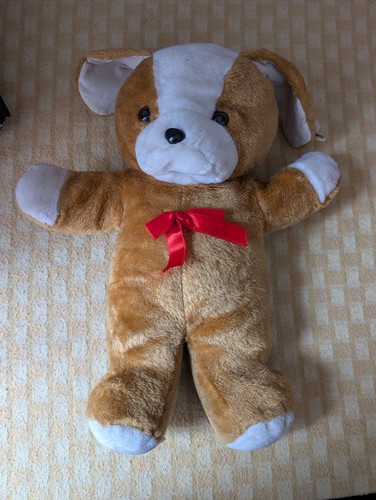 Vintage plush dog - plush, with