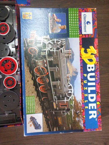 Builder puzzle locomotive - 3d,