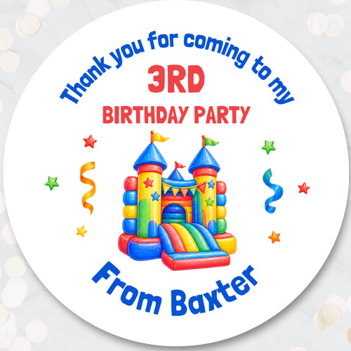 Bouncy castle personalised - castle,