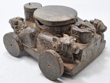 Antique wooden cow shaped - cow,