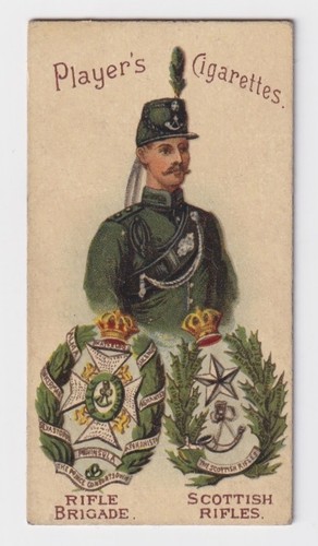 Cigarette card military - card,