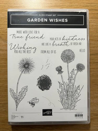Stampin garden wishes cling - garden,