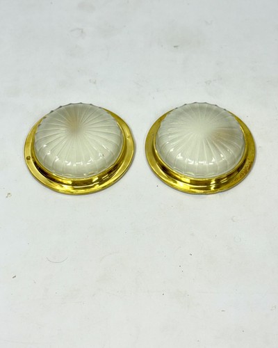 Pair old brass - pair,