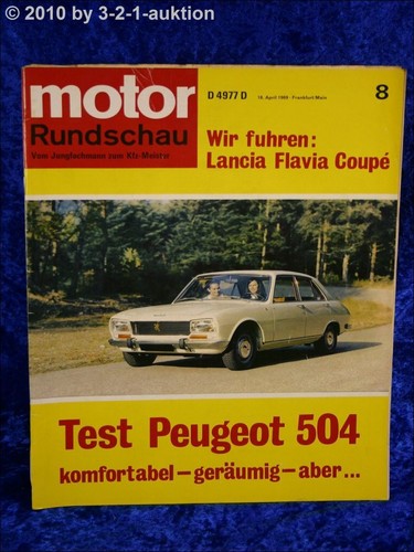 Engine rundschau lancia - engine, 8/69