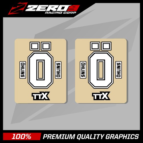 Ohlins upper fork decals sx50 - ohlins,